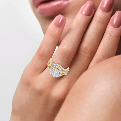 14K 1.00ct Diamond Bridal Ring