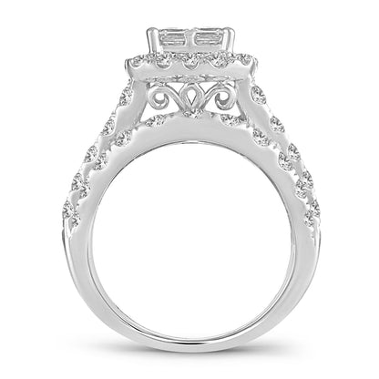 14K 4.00CT Diamond bridal ring