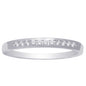 14K White Gold 1/10 Ct Diamond Ladies Machine Band