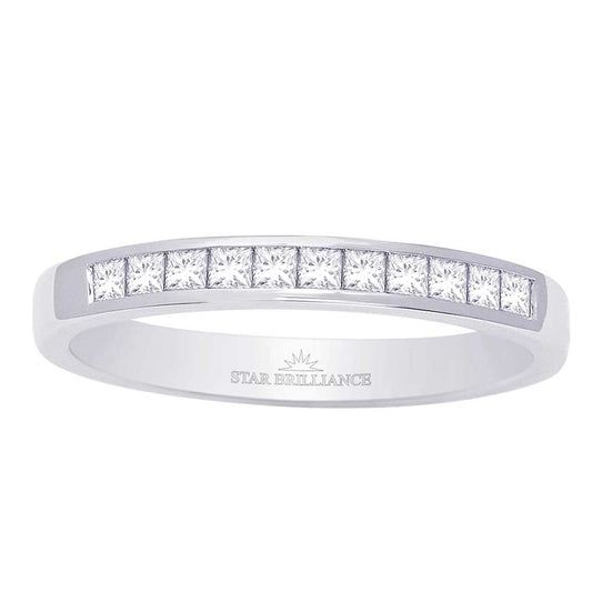 14K White Gold 1/4 Ct.Tw. Diamond Ladies Machine Band