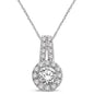 14K White Gold 1/3 Ct.Tw. Diamond Fashion Pendant