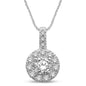 14K White Gold 7/10 Ct.Tw. Diamond Fashion Pendant