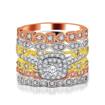 14K White Gold 1/4 Ct.Tw.Diamond Stackable Band