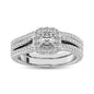 10K White Gold 3/4 Ctw Diamond Bridal Ring