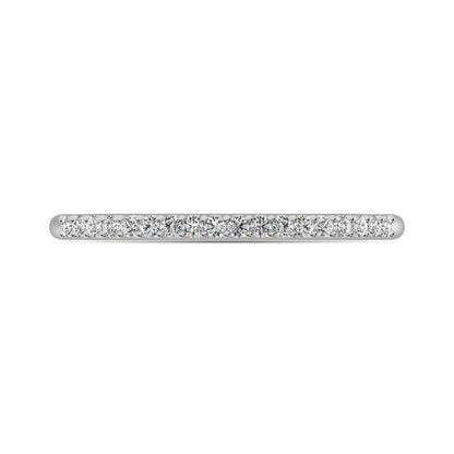 14K White Gold 1/10 ctw Diamond Wedding Band