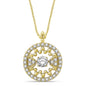 14K Yellow Gold 3/4 Ctw Diamond Fashion Pendant