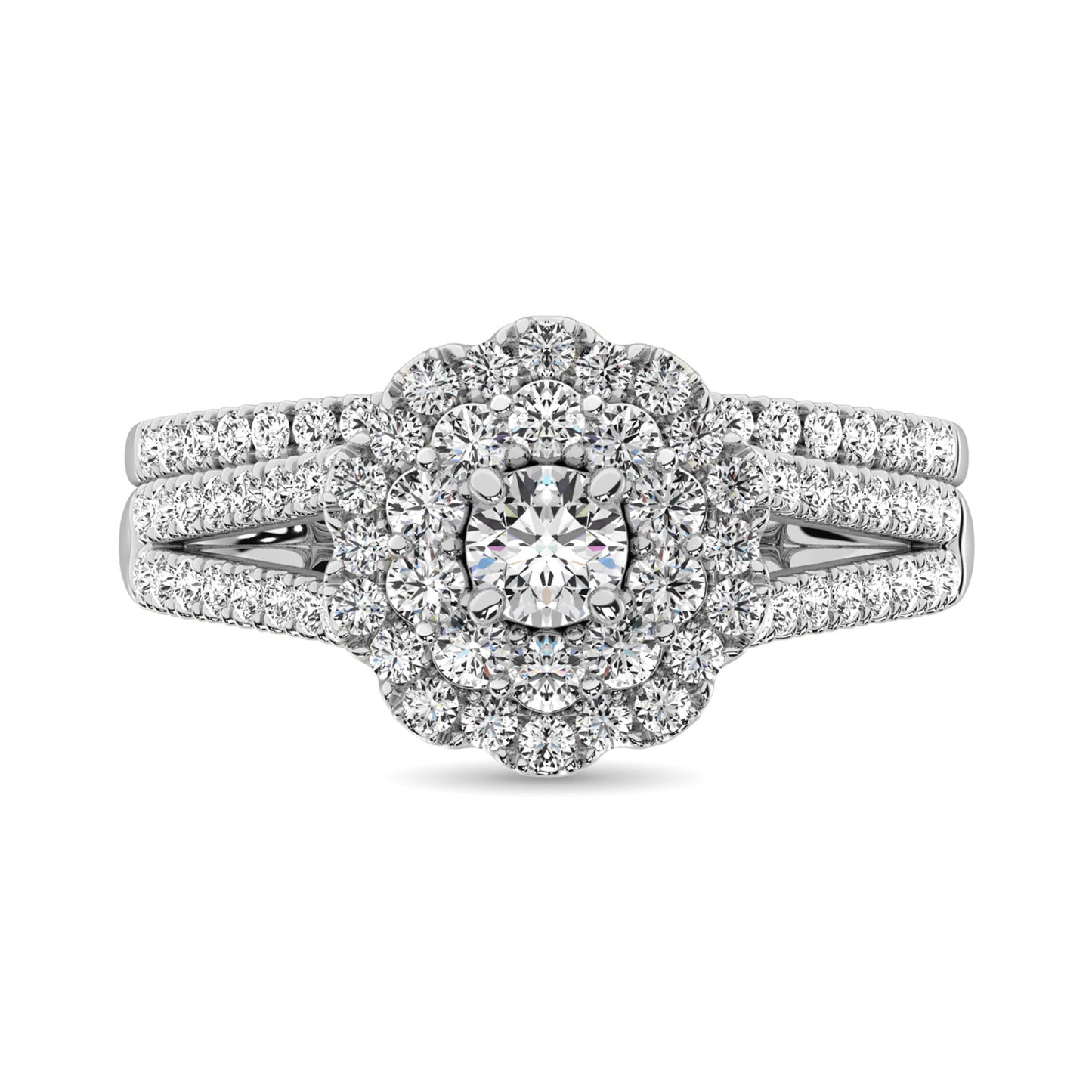 Diamond 1 Ct.Tw. Bridal Ring in 10K White Gold