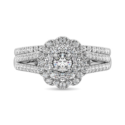 Diamond 1 Ct.Tw. Bridal Ring in 10K White Gold