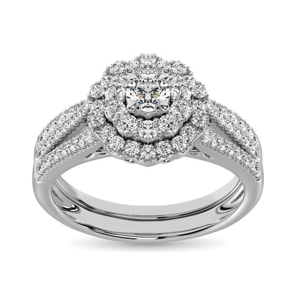 Diamond 1 Ct.Tw. Bridal Ring in 10K White Gold