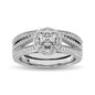 10K White Gold 3/4 Ctw Diamond Bridal Ring