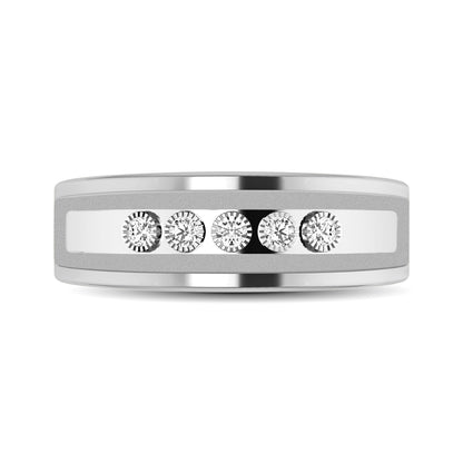 Diamond 1/6 Ctw 5 Stone Mens Band
