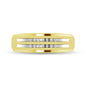 10K Yellow Gold Diamond 1/10 Ctw Mens Ring