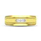 10K Yellow Gold Diamond 1/10 Ctw Mens Ring