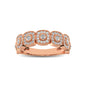 14K Rose Gold 5/8 Ct.Tw. Diamond Stackable Band