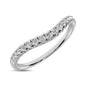 14K White Gold 1/6 ctw Contour Band Ring