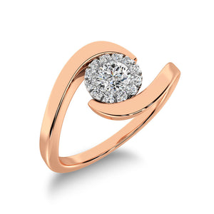 10K Rose Gold 1/4 Ct.Tw. Diamond Promise Ring