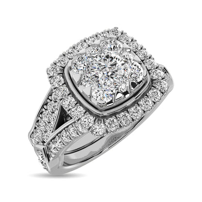 Diamond 1 1/4 ct tw Bridal Ring in 14K White Gold