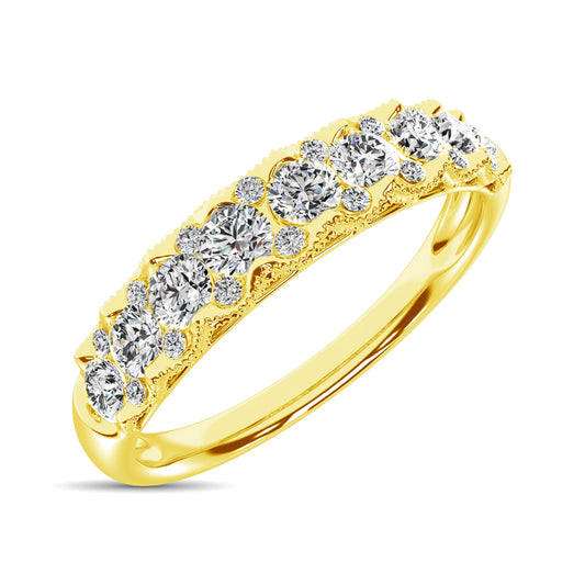 10K Yellow Gold Diamond 1/2 Ct.Tw. Anniversary Ring