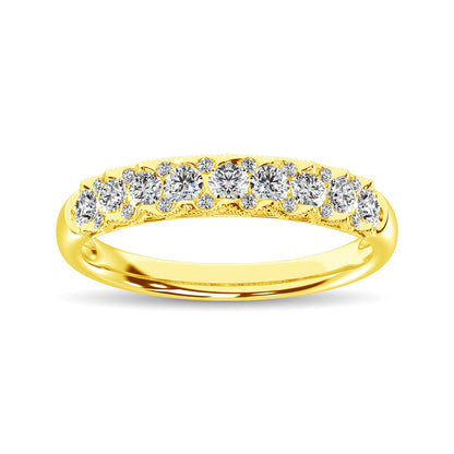 10K Yellow Gold Diamond 1/2 Ct.Tw. Anniversary Ring