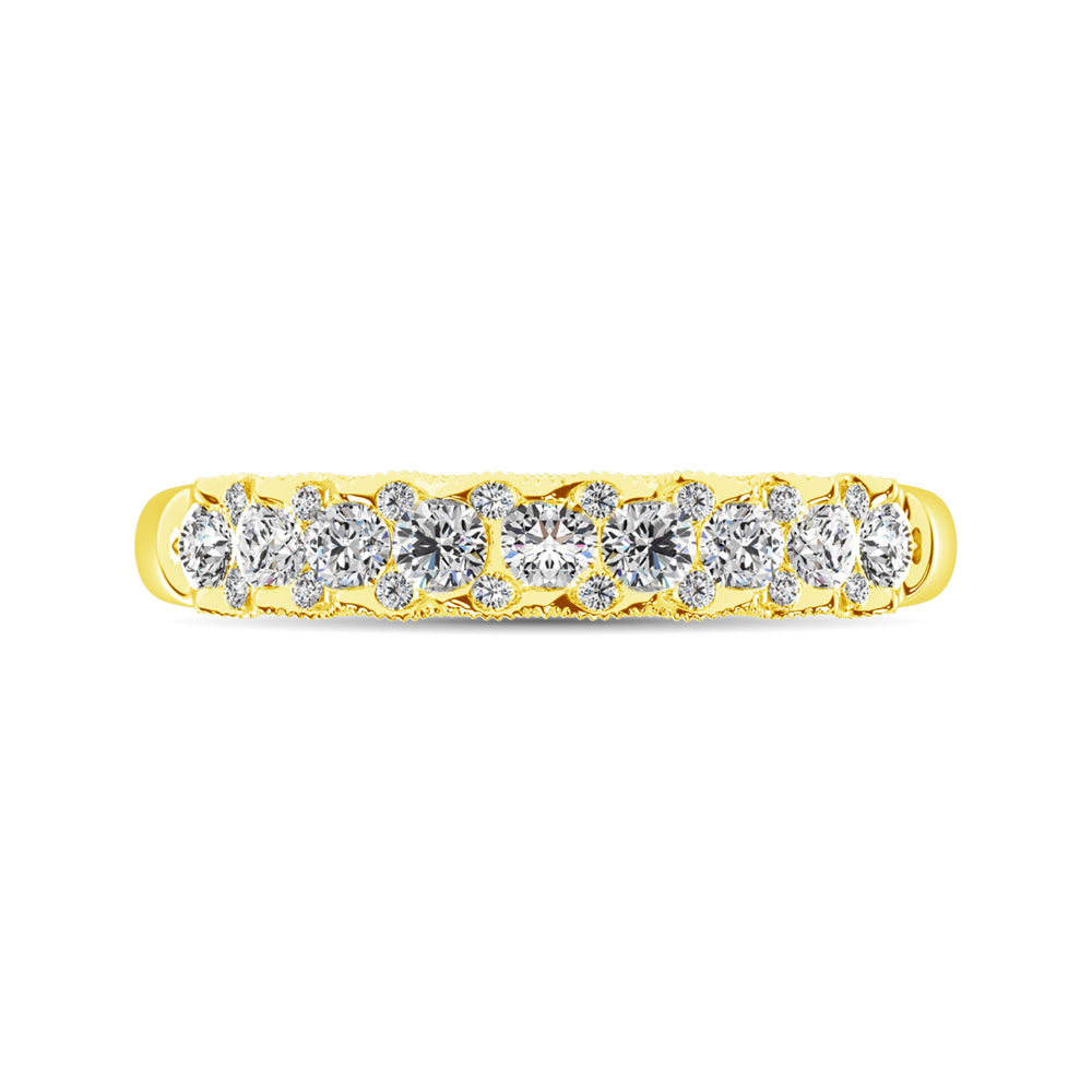 10K Yellow Gold Diamond 1/2 Ct.Tw. Anniversary Ring