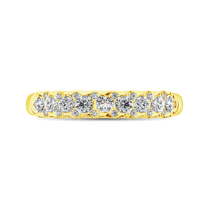 10K Yellow Gold Diamond 1/2 Ct.Tw. Anniversary Ring