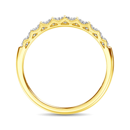 10K Yellow Gold Diamond 1/2 Ct.Tw. Anniversary Ring
