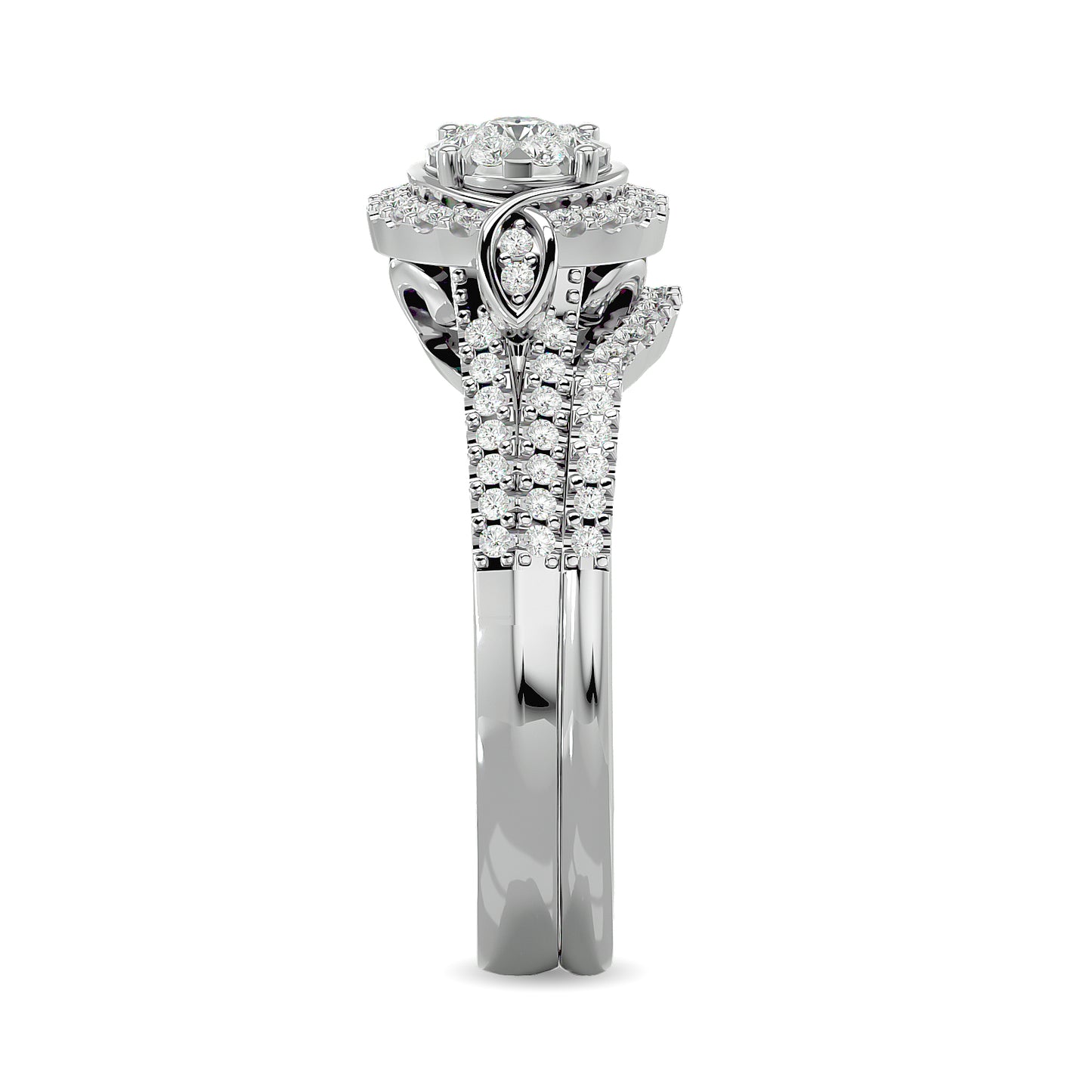 Diamond 1/2 ct tw Bridal Ring in 14K White Gold
