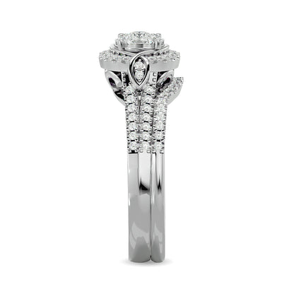 Diamond 1/2 ct tw Bridal Ring in 14K White Gold