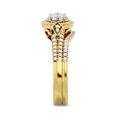 Diamond Bridal Ring in 14K Yellow Gold