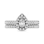14KT White Gold 1Ct.Tw. Diamond keyani Bridal Ring