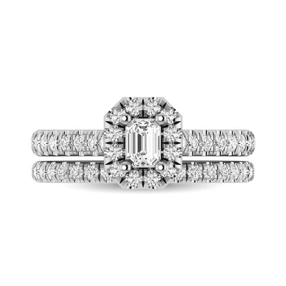 14KT White Gold 1Ct.Tw. Diamond keyani Bridal Ring