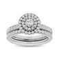 14KT White Gold 1Ct.Tw. Diamond keyani Bridal Ring