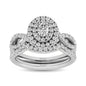 14KT White Gold 1Ct.Tw. Diamond keyani Bridal Ring