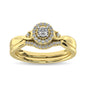 Diamond Bridal Ring 1/6 ct tw in Round-cut 10K Yellow Gold
