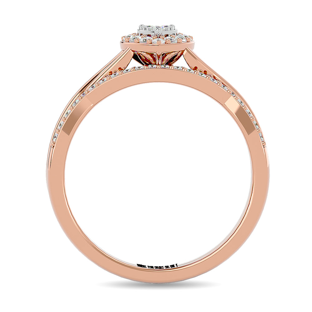 Diamond 1/4 ct tw Round Cut Bridal Ring in 10K White Gold