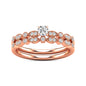 Diamond 1/3 ct tw Bridal Ring in 10K Rose Gold