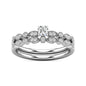 Diamond 1/3 ct tw Bridal Ring in 10K White Gold