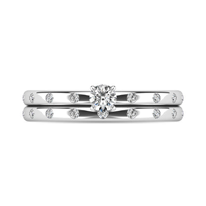 Diamond 1/3 ct tw Bridal Ring in 10K White Gold