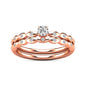 Diamond 1/3 ct tw Bridal Ring in 10K Rose Gold