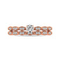 Diamond 1/3 ct tw Bridal Ring in 10K Rose Gold