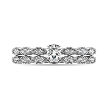 Diamond 1/3 ct tw Bridal Ring in 10K White Gold