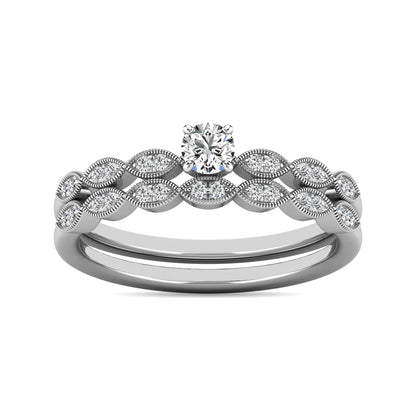 Diamond 1/3 ct tw Bridal Ring in 10K White Gold