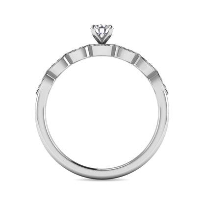 Diamond 1/3 ct tw Bridal Ring in 10K White Gold