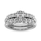Diamond 1 ct tw Round Bridal Ring in 14K White Gold