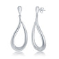 Sterling Silver Teardrop Dangling Earrings