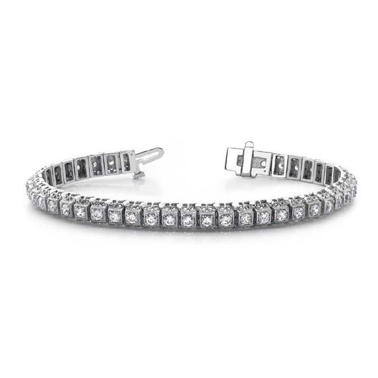 Diamond Bracelet Millgrain