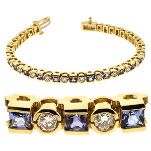Tanzanite & Diamond Bracelet