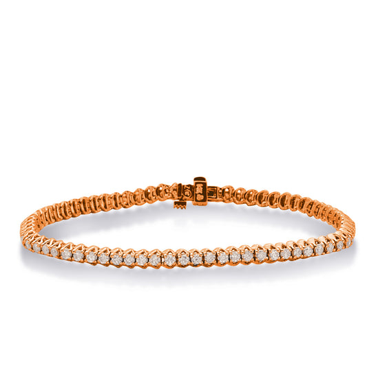 Rose Gold Diamond Tennis Bracelet