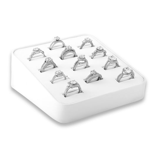 Sterling & CZ Engagement Ring 12 PC Display