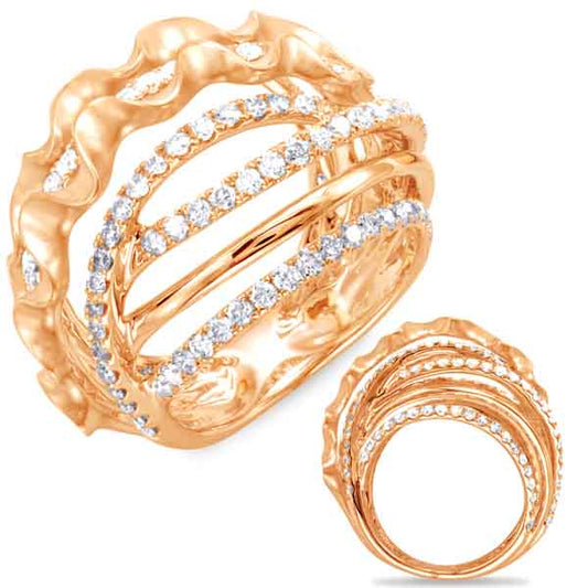 Rose Gold Diamond Fashion Ring
